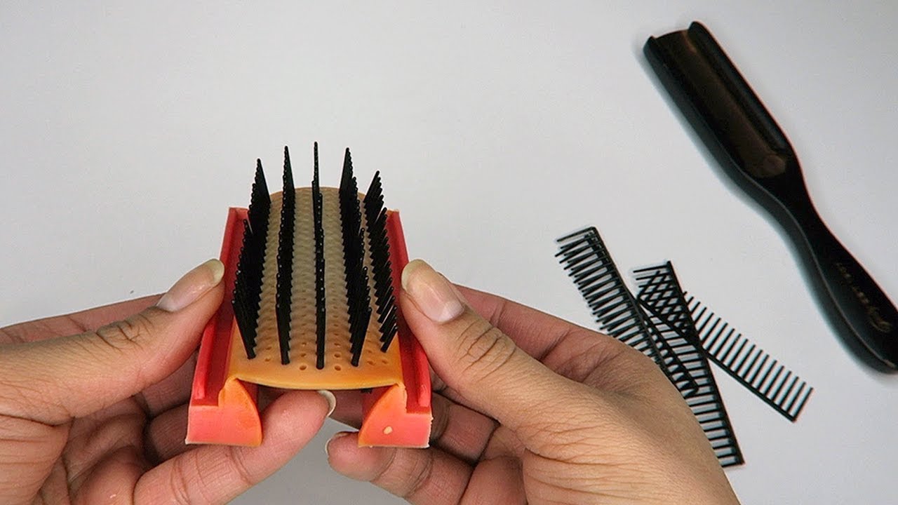 Modifying the Denman Brush for Thick Curls