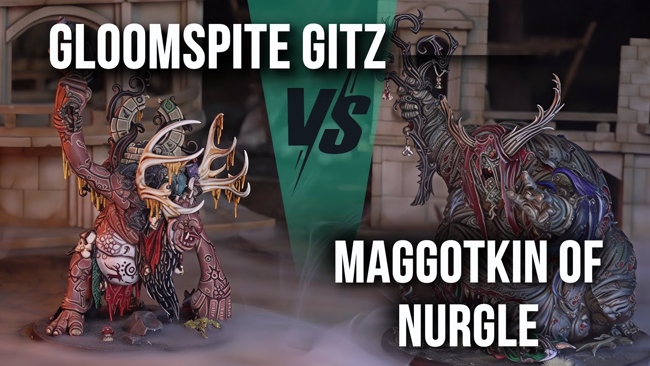 GLOOMSPITE GITZ  VS MAGGOTKIN OF NURGLE | Battlereport Warhammer: Age of Sigmar
