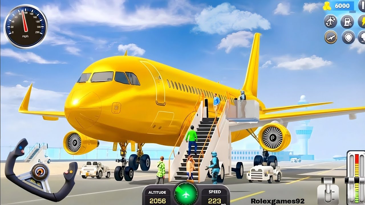 Flight Airplane City pilot Simulator 3D - Plane Boeing Emergency Landing 🛬 Plane (Android Gameplay)