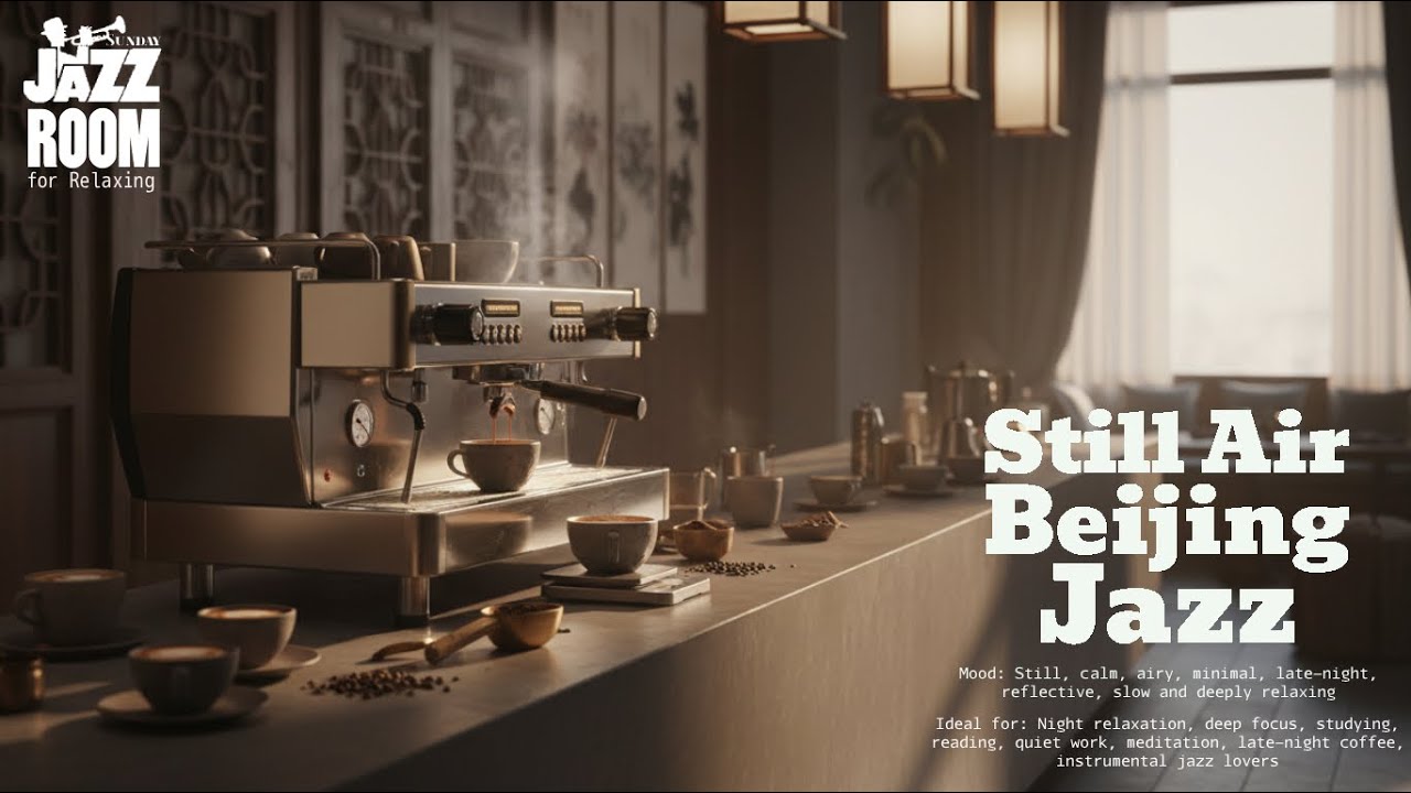 Still Air Beijing Jazz 🌙 | Deep Relaxing Cool Jazz 60 BPM | Piano Jazz for Night, Focus & Calm.