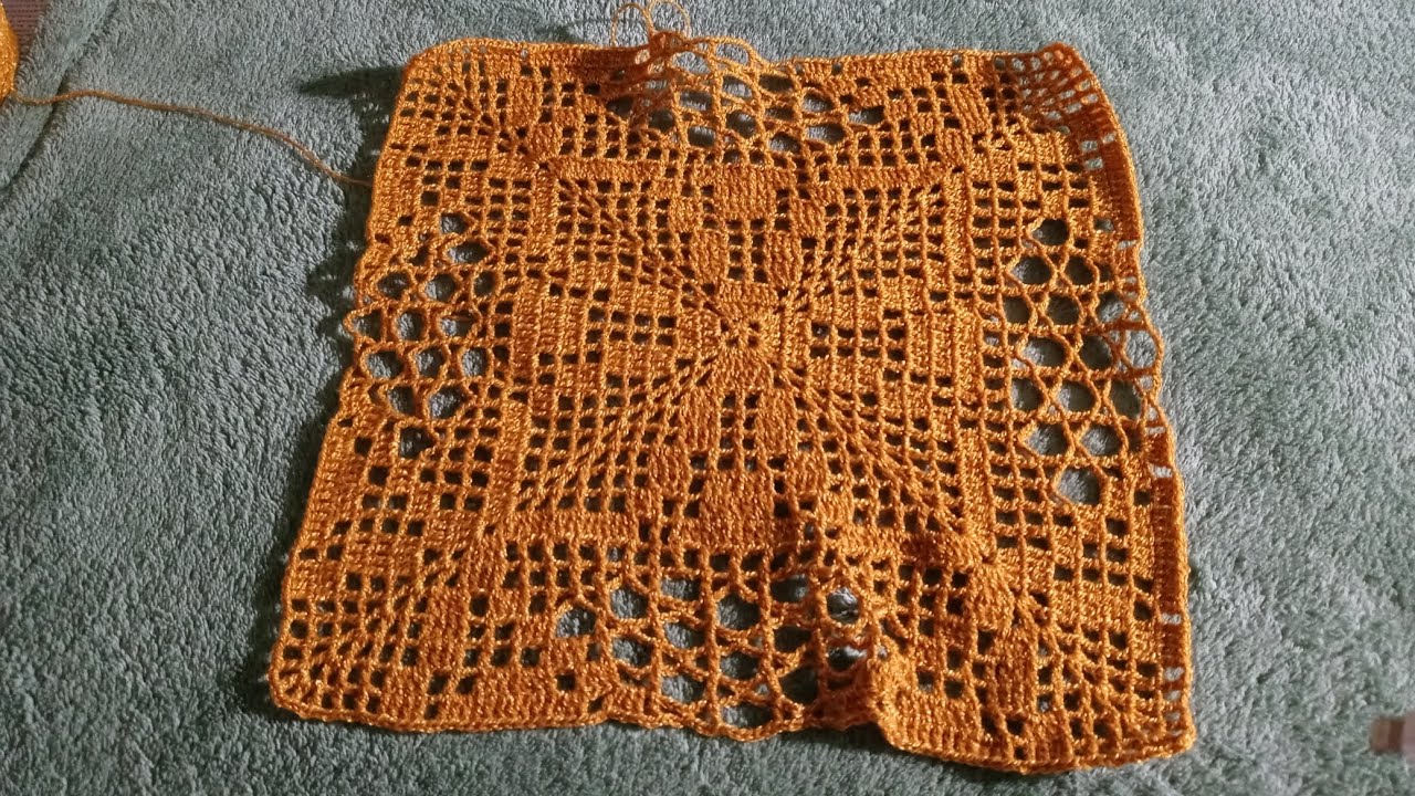 cuadro a crochet muy fácil de Aser paso a paso (parte4)