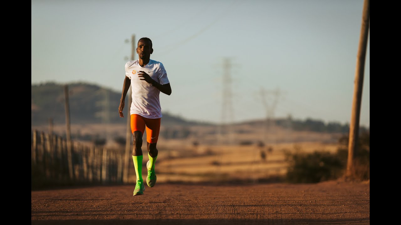 Bashir Abdi in training for Tokyo marathon