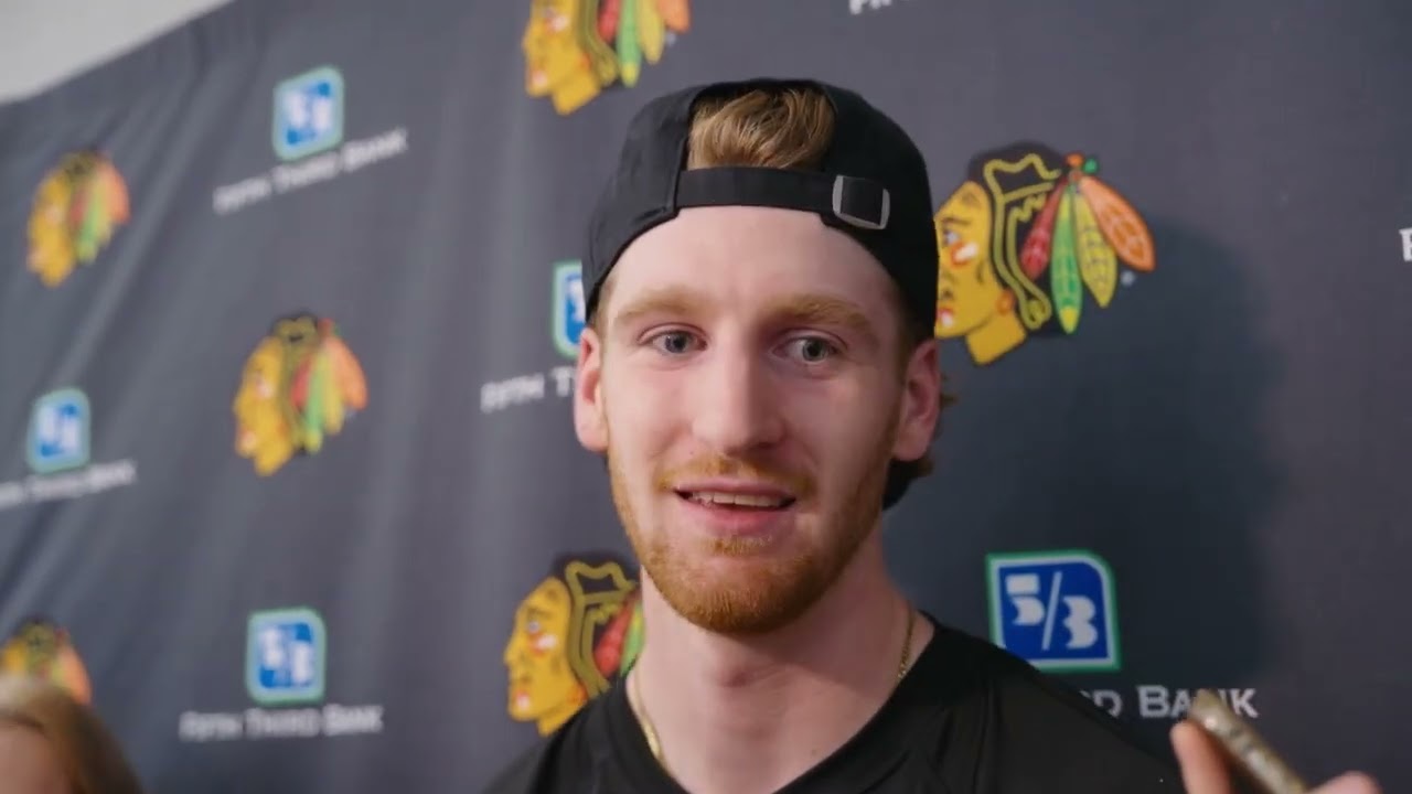 Chicago Blackhawks | Sam Rinzel at Prospect Camp