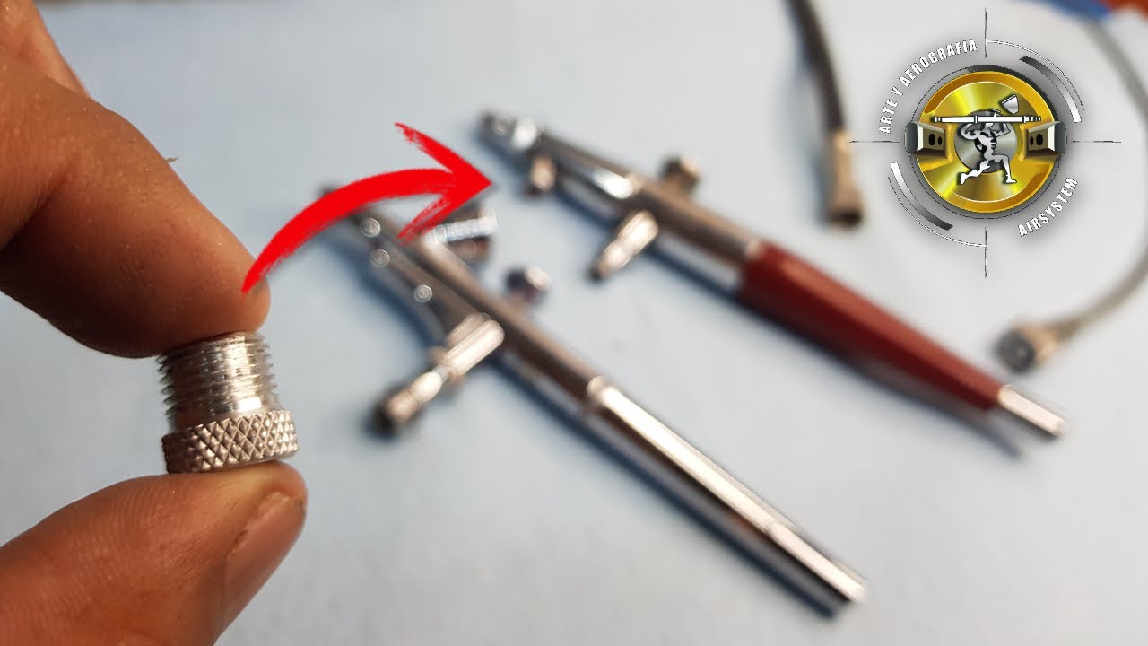 adaptador para tu manguera (TIPS) (buena y económica) #arteyaerografia #aerografo #aerografia