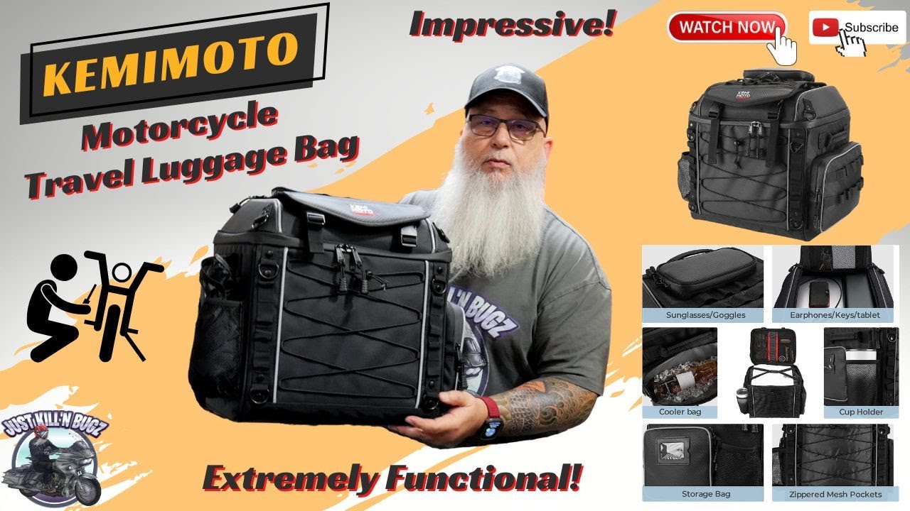 Kemimoto Motorcycle Travel Luggage Bag