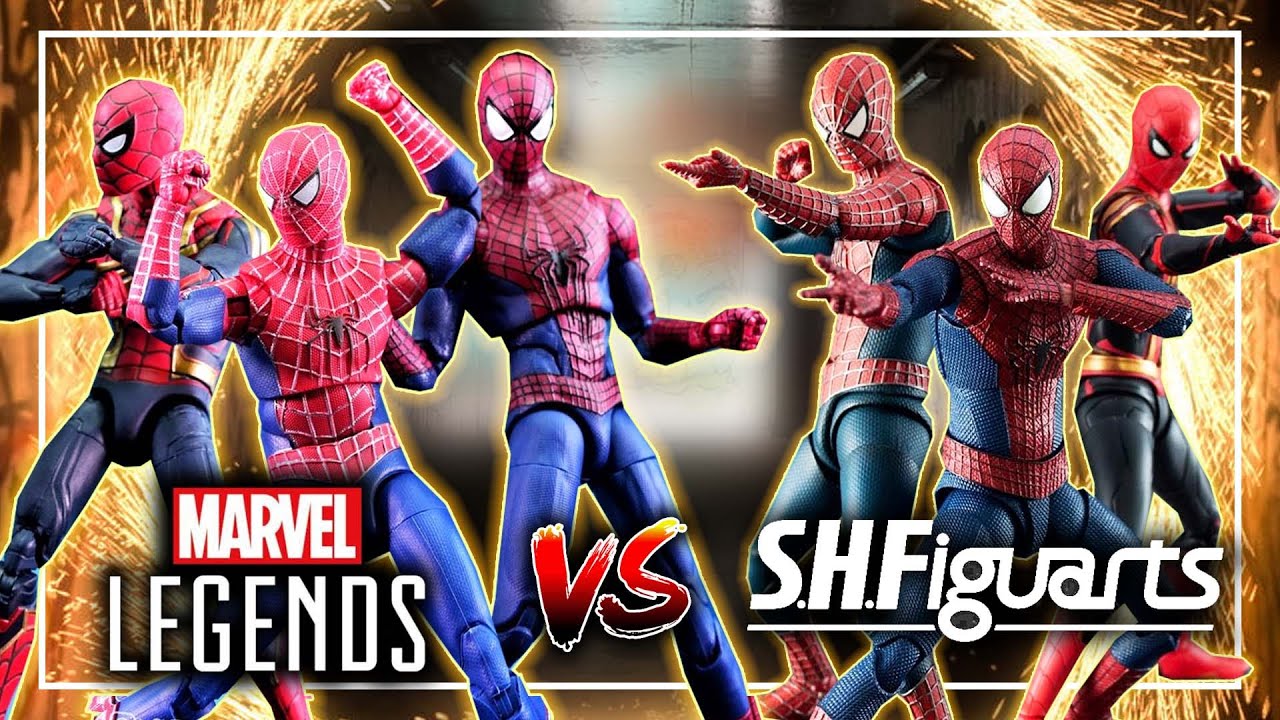 SPIDER-MAN No Way Home Marvel Legends vs SH Figuarts 🕷🔥 | El Tio pixel
