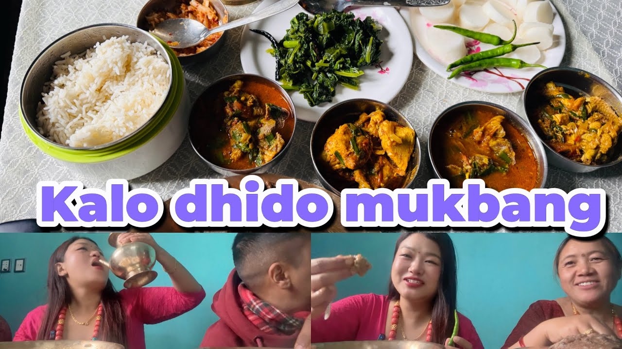 Kalo dhido mukbang 😋| parbati gurung new vlog ✌️