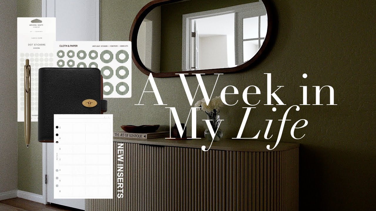 A Week in My Life | A Weekly Setup in My A6 Mulberry, New Inserts for Meal Planning, Home Project 
