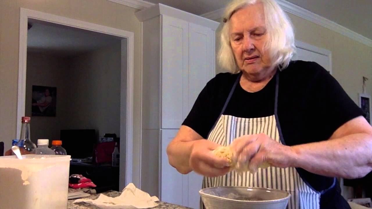 Making of Pennsylvania Dutch Pot Pie Noodles