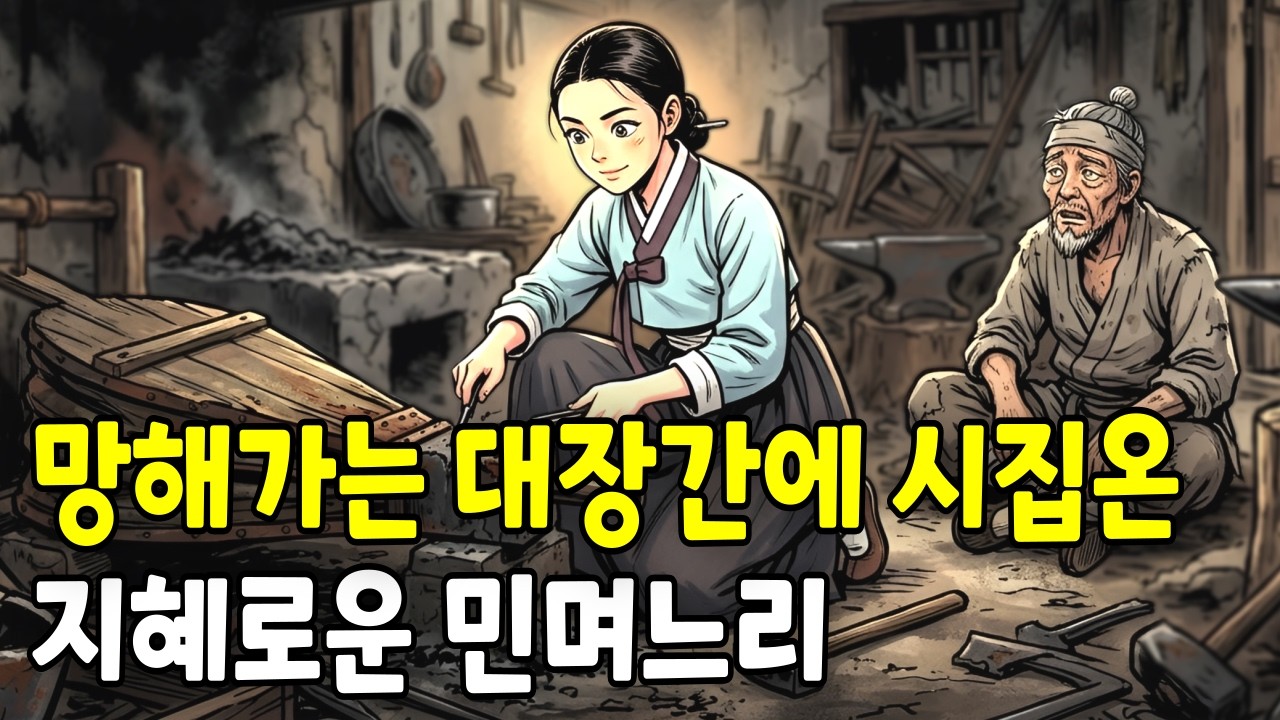 망해가는 대장간에 쌀 몇 가마에 팔려오듯 시집온 지혜로운 민며느리 | 야담·민담·전설·설화·옛날이야기·오디오북