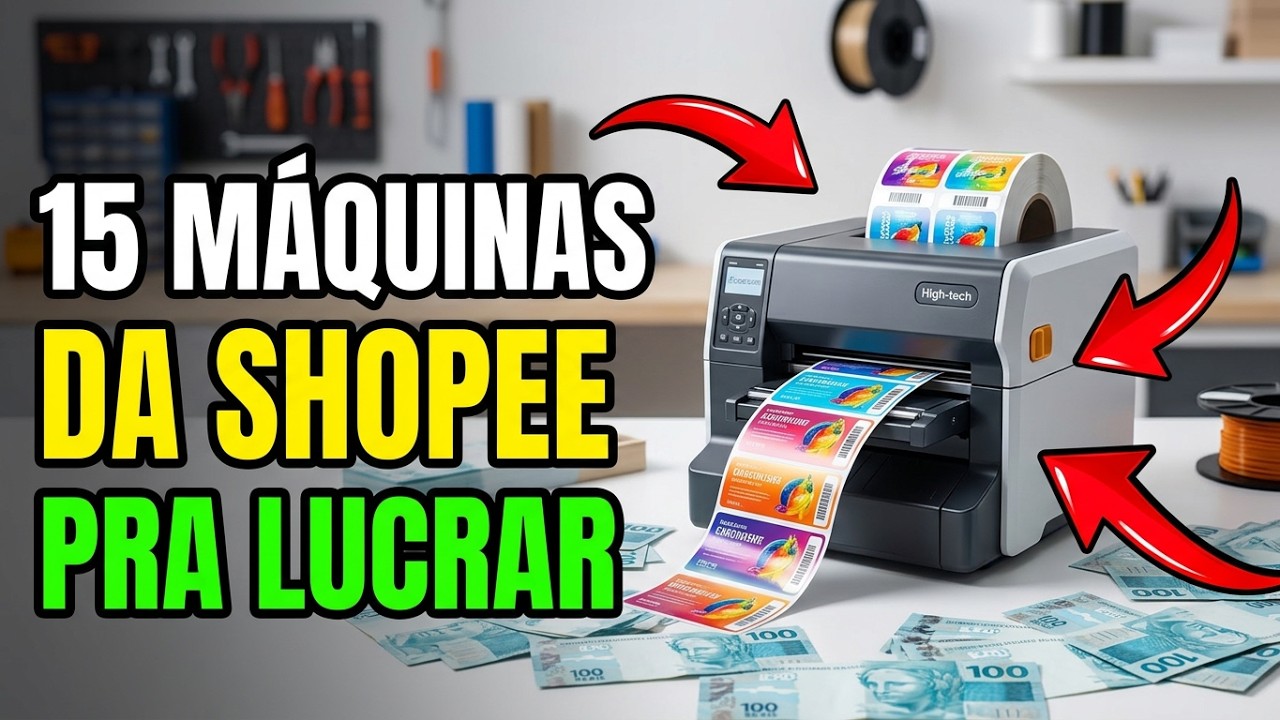 15 M&Aacute;QUINAS DA SHOPEE PARA TRABALHAR EM CASA E LUCRAR MUITO