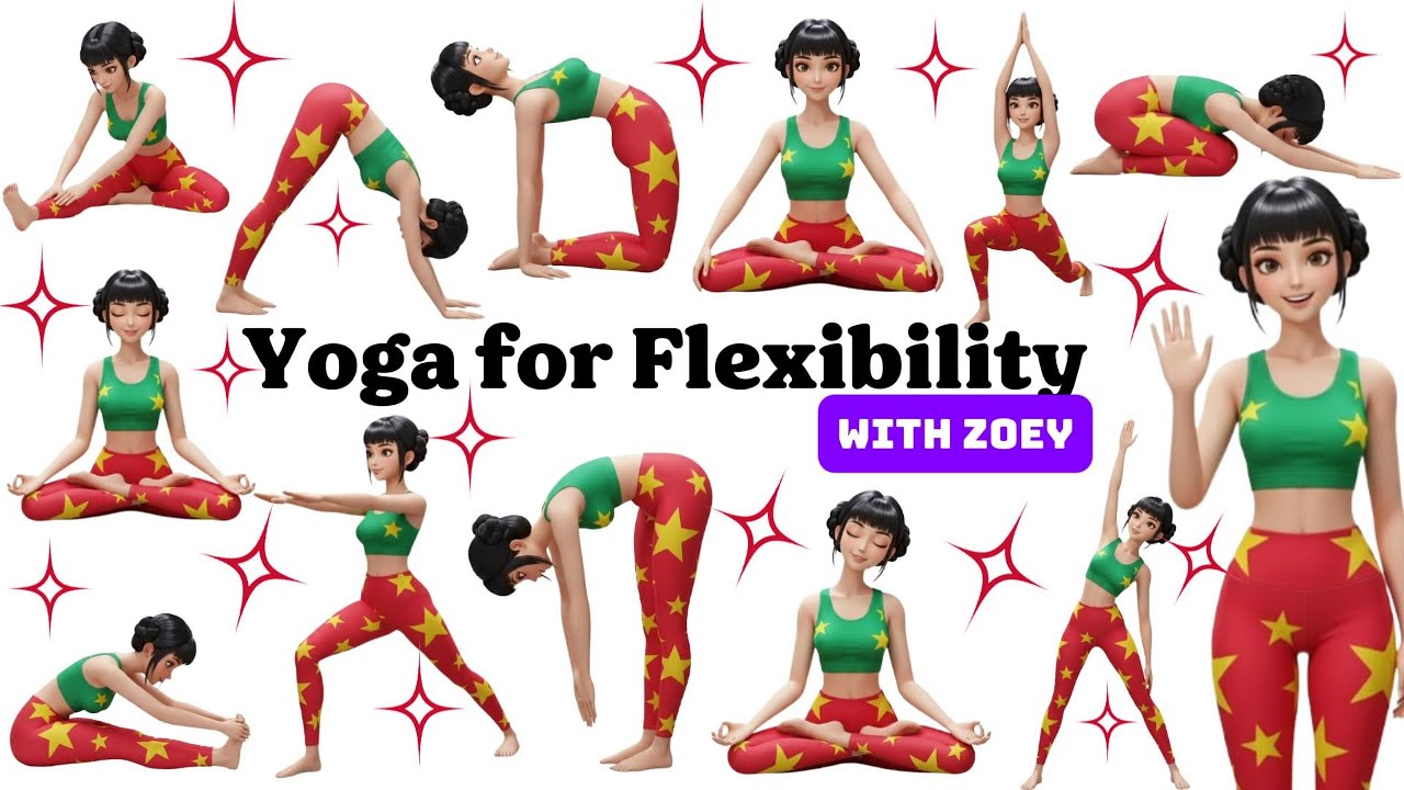 Stretch Like Zoey | Yoga with KPop Demon Hunters | Yoga for Flexibility & Fun