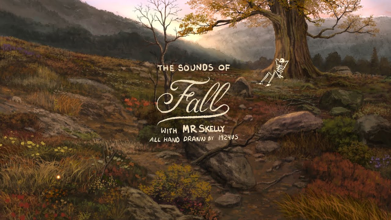 Autum Vibes, Campfire, Leaves and ambience with Mr Skelly #mrskelly #animation #art #ambience #music