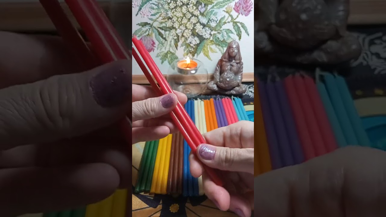 Значение цвета  свечи в свечной магии.
