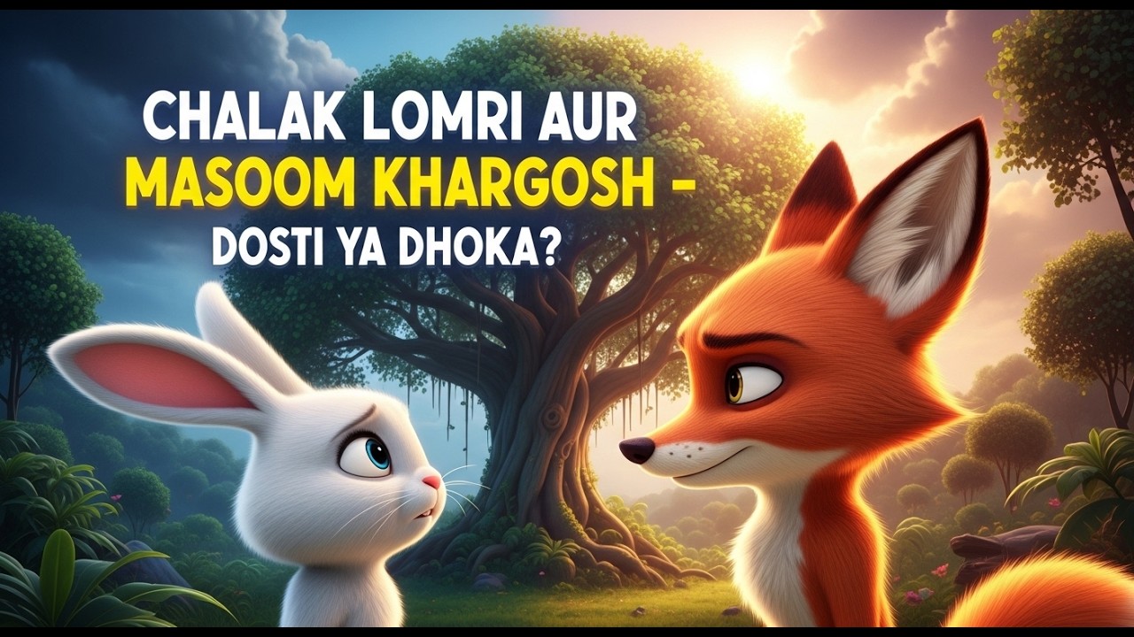 Chalak Lomri aur Masoom Khargosh | Dosti ya Dhoka? | Urdu Cartoon Story