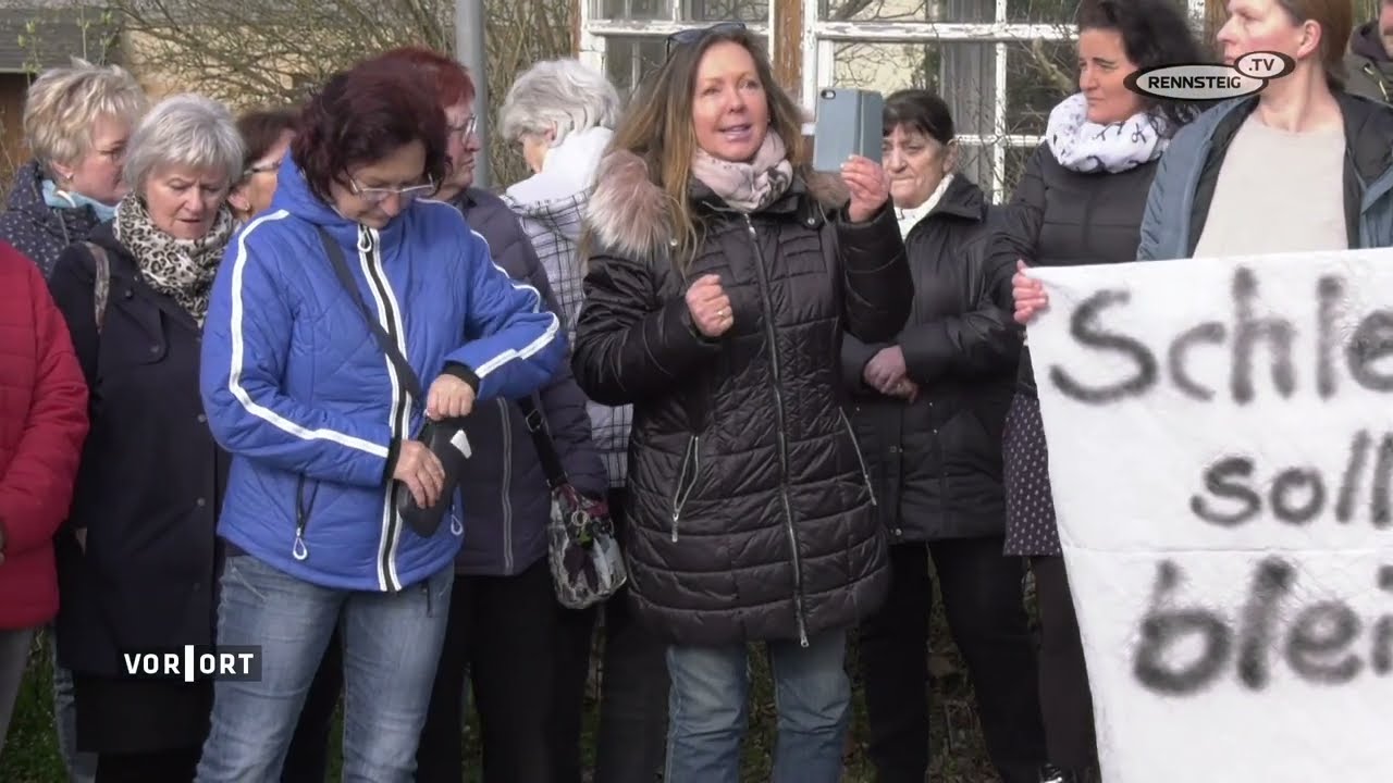 Schleusingen - Demo gegen Flüchtlingsheim