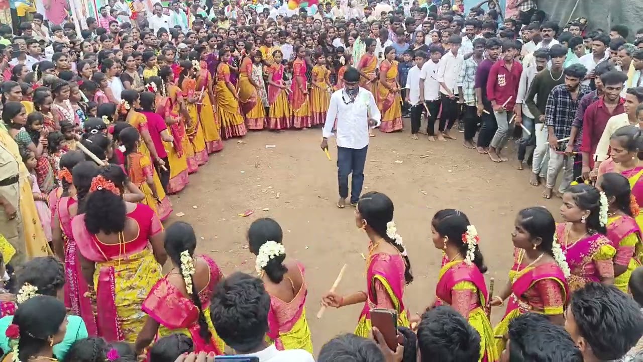 అశోక్ మైదుకూరు కోలాటం 9010051312 పాల్తూరు లో అమ్మవారి గ్రామోత్సవంలో ఎన్నియల్లో అంటూ
