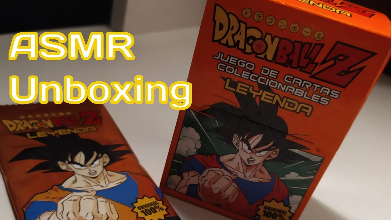 ASMR CASERO - UNBOXING CARTAS DRAGON BALL Z LEYENDA