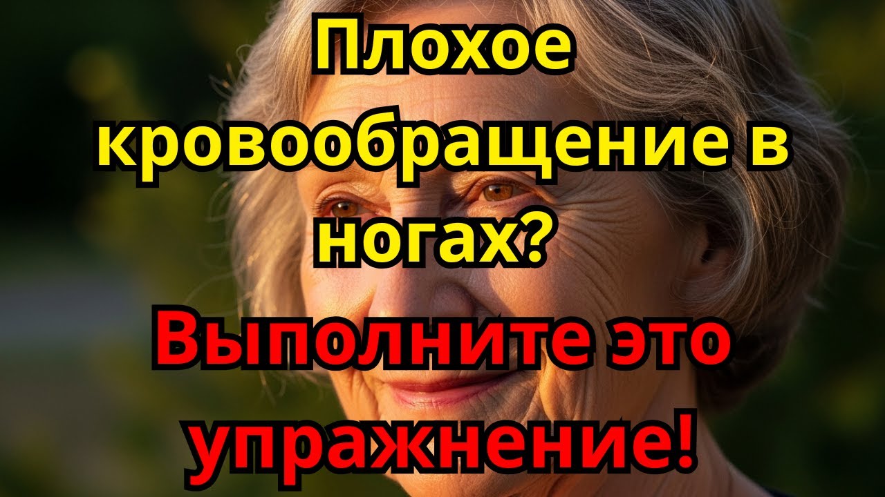 Хирург рассказал: выполняйте это одно упражнение при плохом кровообращении в ногах после 70 лет.