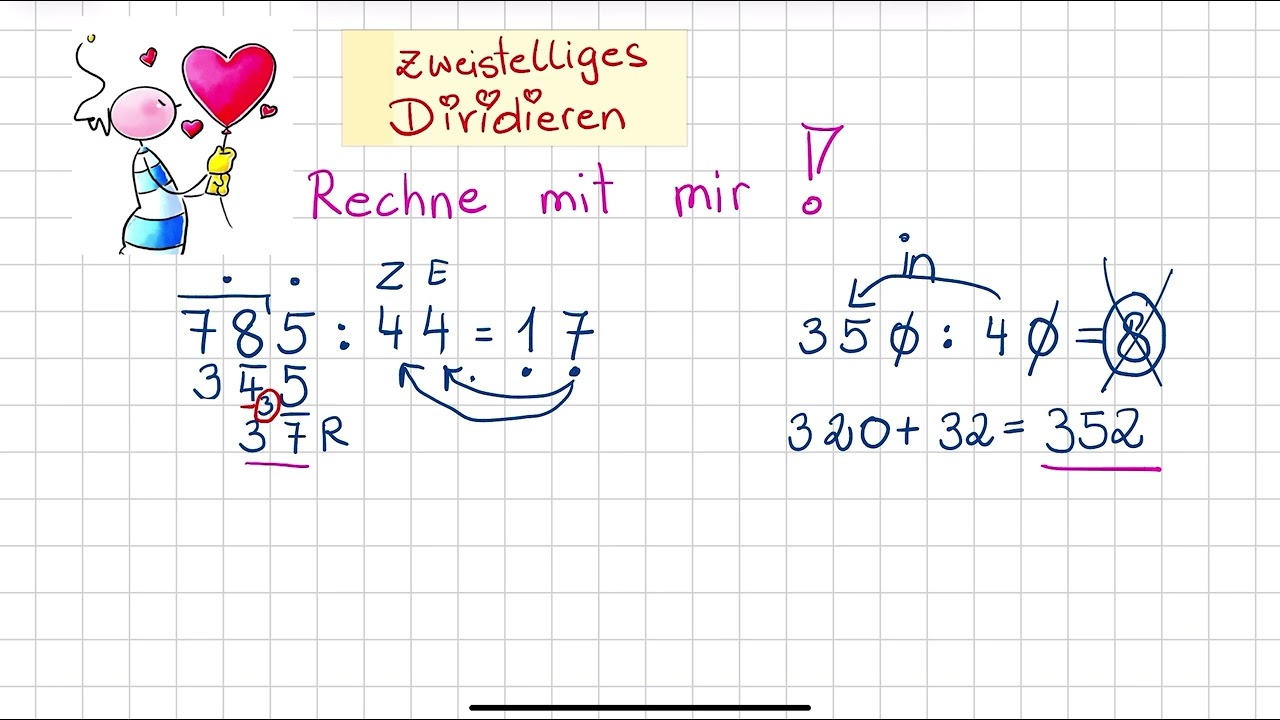 Division mit zweistelligem Divisor/gemischtem Zehner