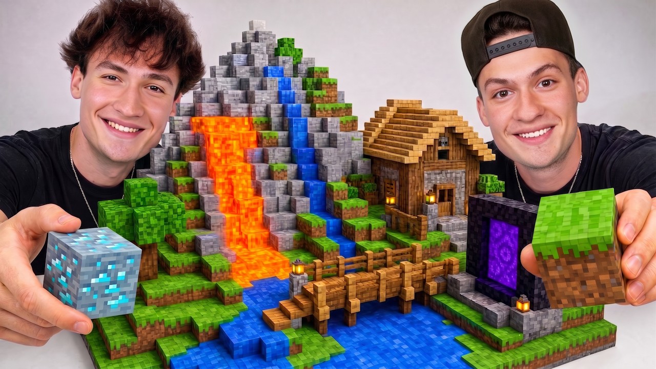 I Built Minecraft In Real Life!