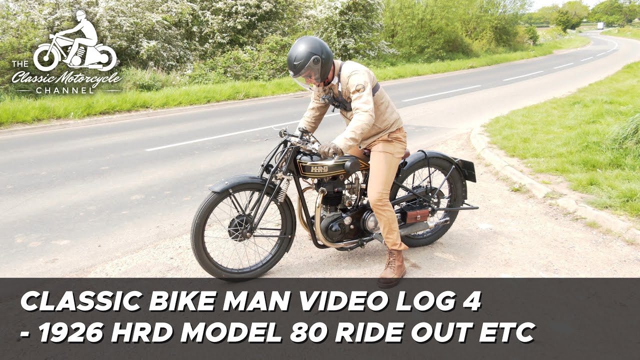 Видеоблог Classic Bike Man 4 - 1926 HRD Model 80 Ride Out Etc.