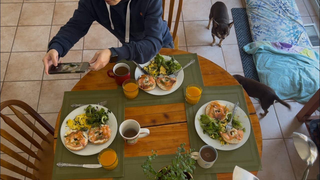 Brunch with a friend | Cozy cooking ASMR (no talking)