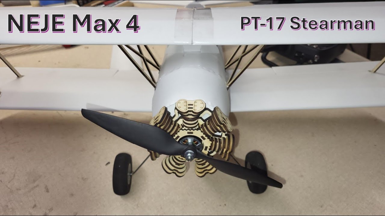 NEJE Max 4 E80: PT-17 Stearman Foamboard Build