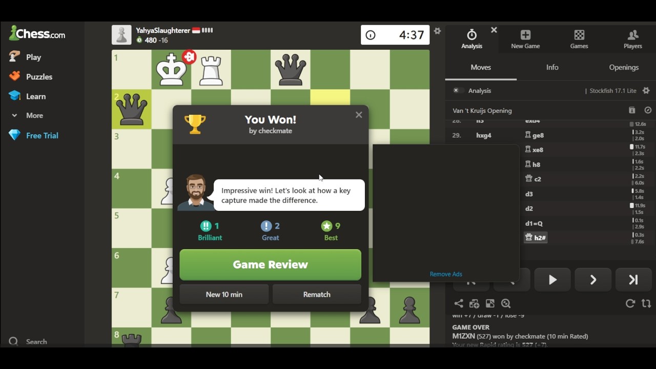 MY BEST CHESS GAME EVER