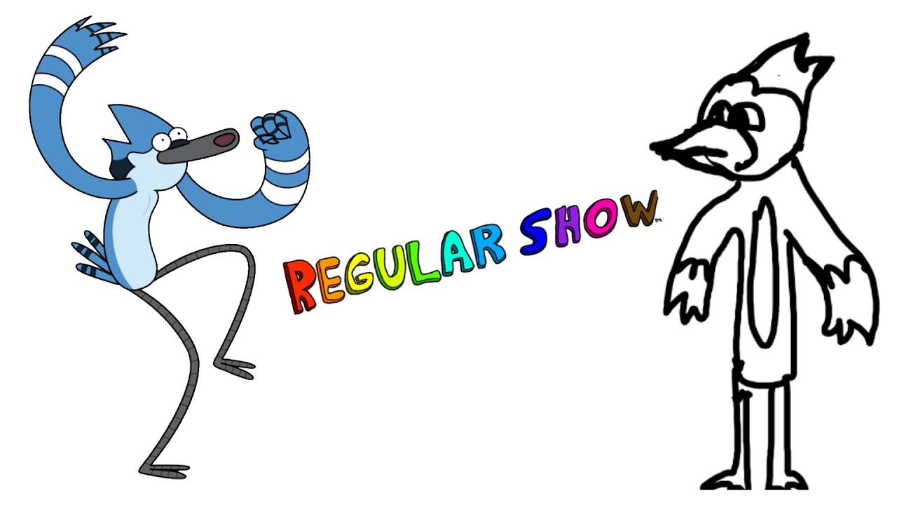 Speed Drawing REGULAR SHOW Characters (From Memory)