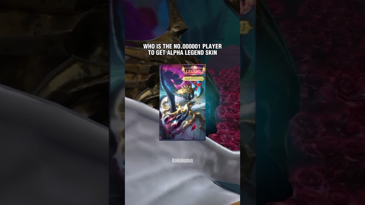 ALPHA LEGEND SKIN NO.000001 PLAYER ACCOUNT 