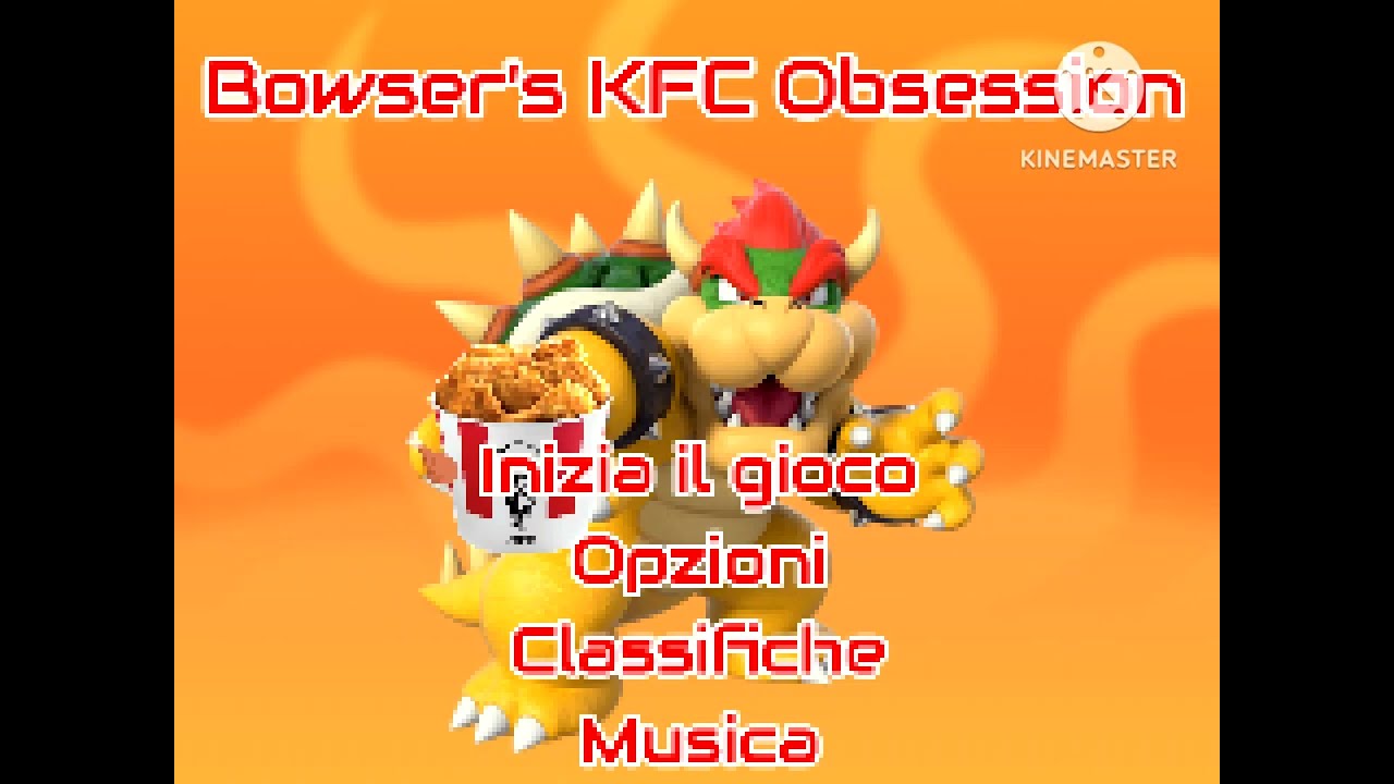 Bowser's KFC Obsession (Italian NGPC Bootleg) Continue & Game Over (BLOOD WARNING) 