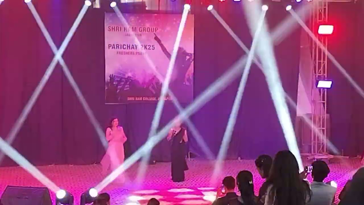 Freshers Party 🥳🎉 | Shri Ram College Jabalpur| BBA Department | Duo Performance by 1st Year Girls