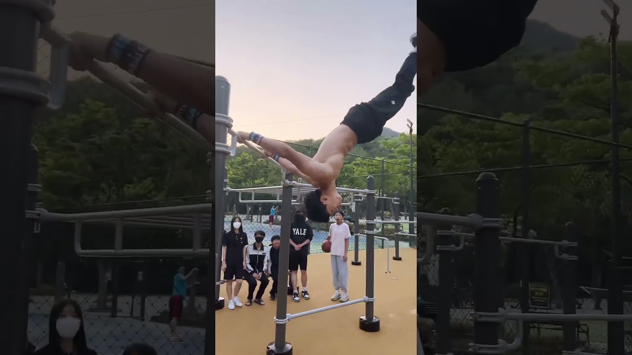 Insane freestyle bar combo 🔥 #calisthenics