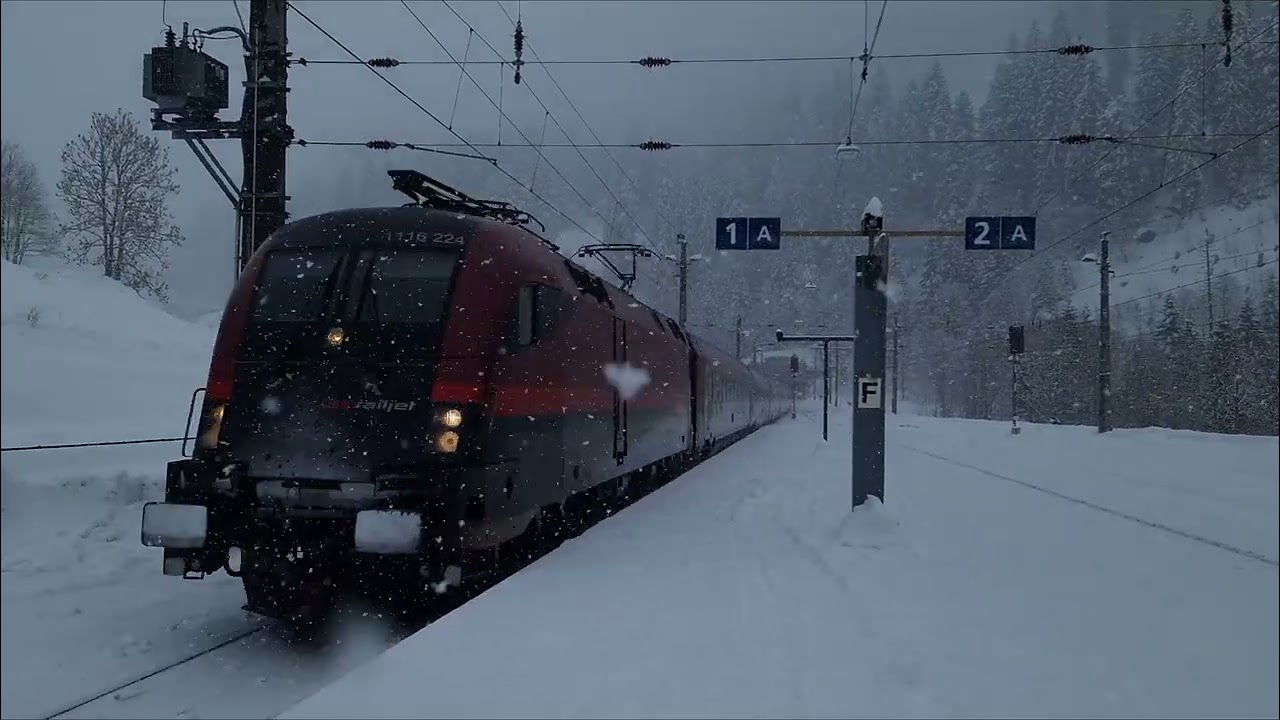 Winter Railfanning am Arlberg, Austria, Winter Wonderland - 19th February
