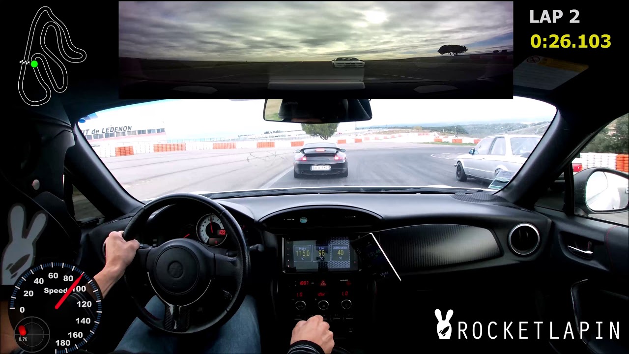 Supercharged GT86 vs Porsche 996 GT3 - Ledenon Track