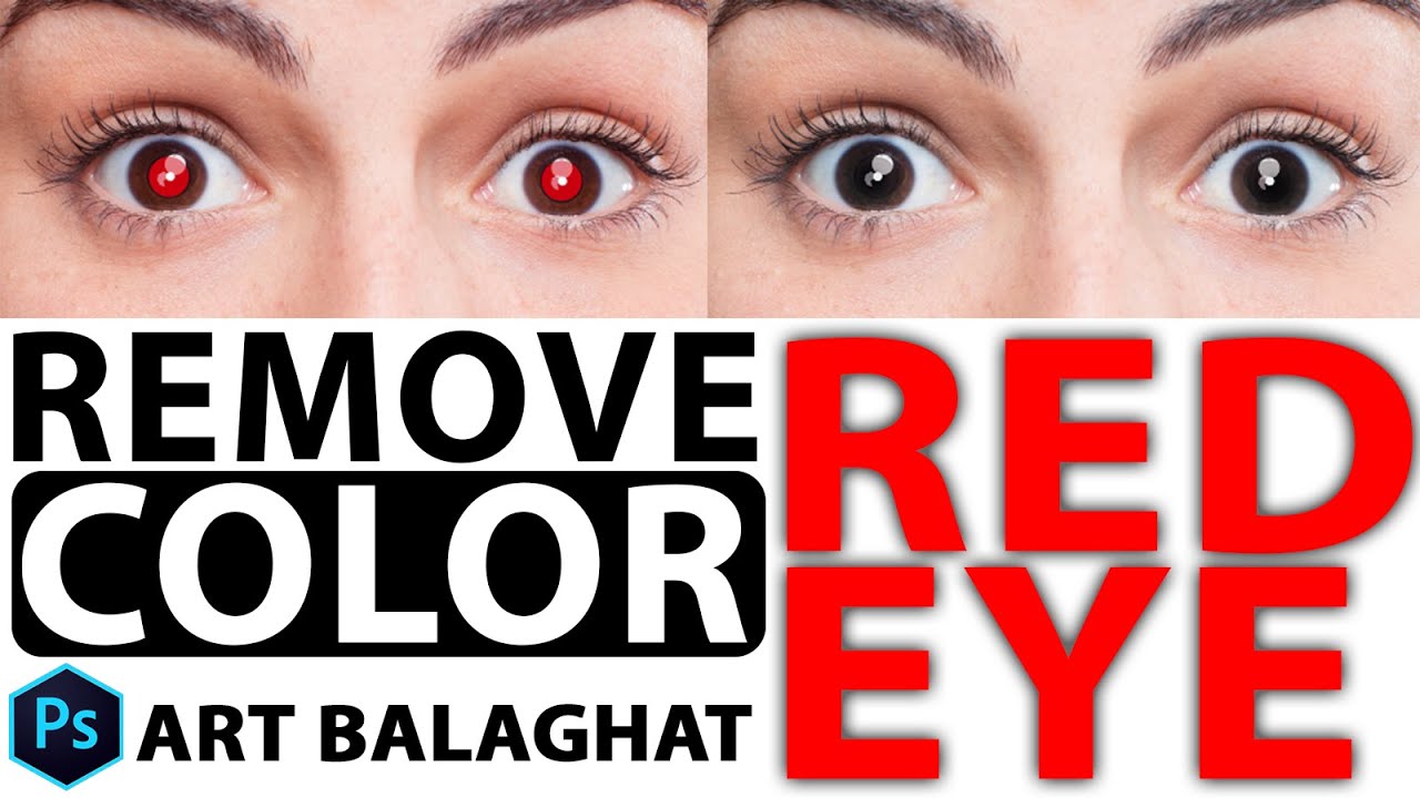 How to Remove Red Eye Color in Photography in Photoshop in Hindi Art Balaghat
