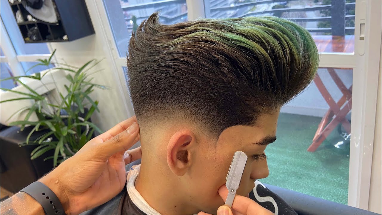 COMO Fazer UM POMPADOUR SQUARE    Rápido e fácil 🔥🚀