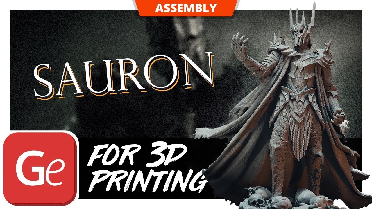 Sauron 3D Printing Figurine | Assembly by Gambody