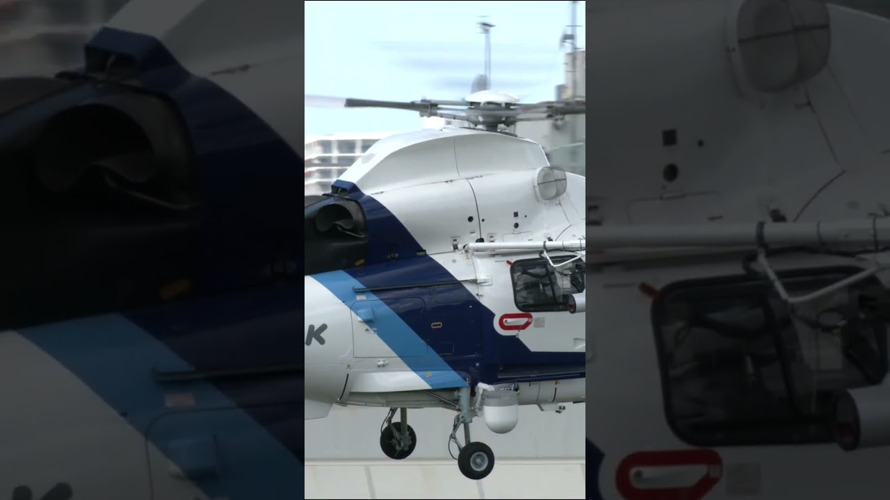 Airbus Helicopters AS365:565 JA67NH Landing 3   HD 720p 