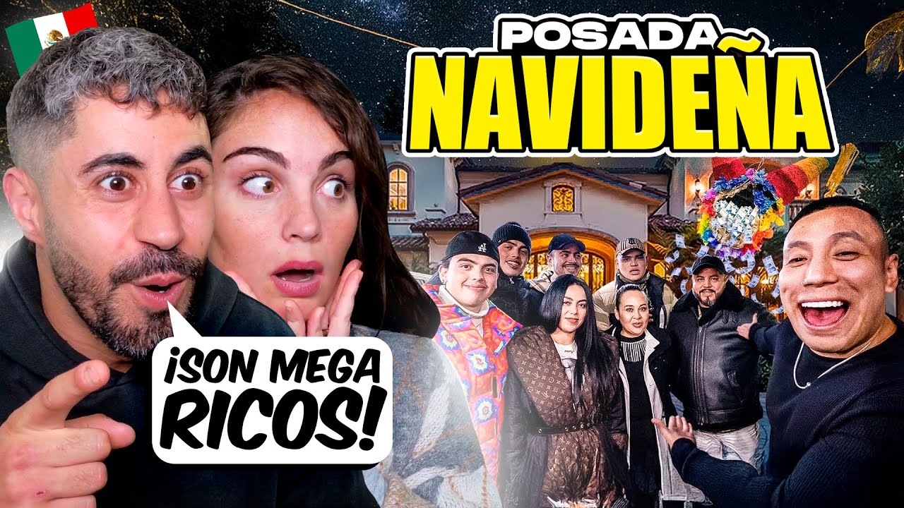 REACCIÓN 🇲🇽 ¡Así es una POSADA Navideña con una FAMILIA MILLONARIA en MÉXICO! 💸🎄 ¡TIRAN DINERO 😱​😱!