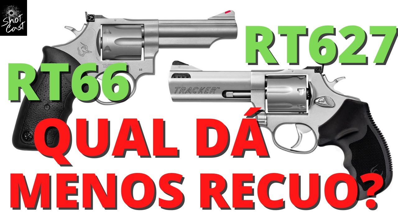 Revolver com COMPENSADOR d&aacute; menos RECUO? RT66 x RT627 #shotcast #resenhadasarmas #cortesshotcast
