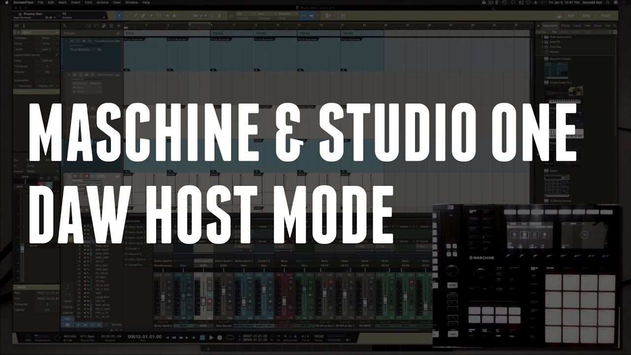 How To Control Studio One with Maschine | DAW HOST