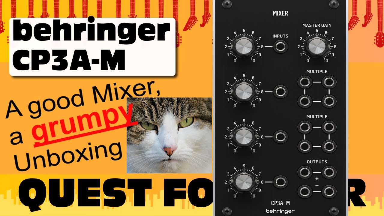 Behringer CP3A-M Mixer Module for Eurorack - a quick unboxing.