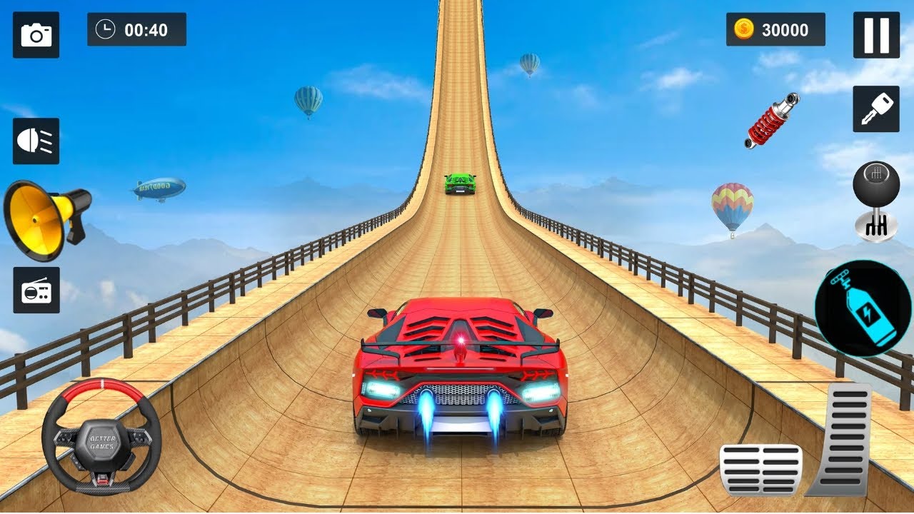 Monster Truck Stunt Challenge Mode Android Car Stunt Game Play part-2