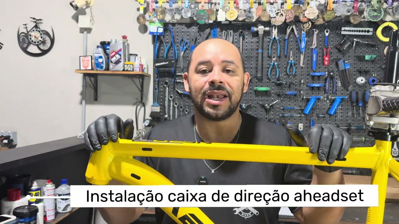 Como MONTAR a Caixa de Direção da Bike - Passo a Passo