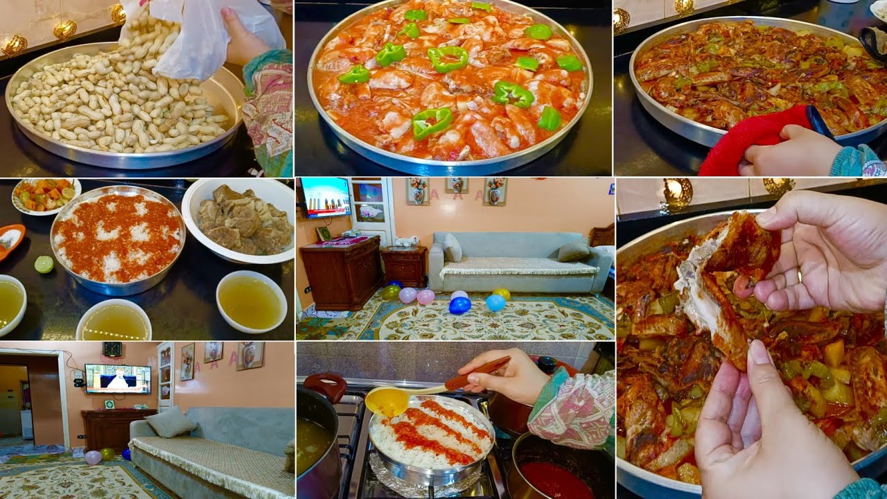 أجواء بيتي البسيط في أول يوم عيد الاضحي المبارك وأجواء بلدنا كان يوم كله سعادة وفرحة وبهجة