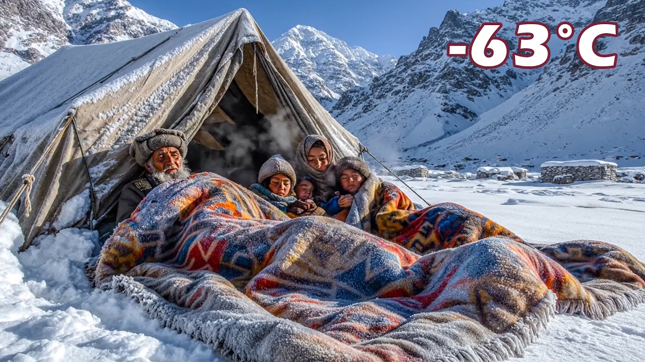 Surviving in the Freezing Deadliest Village at -63°C | An Afghan Family Copes With Harsh Weather