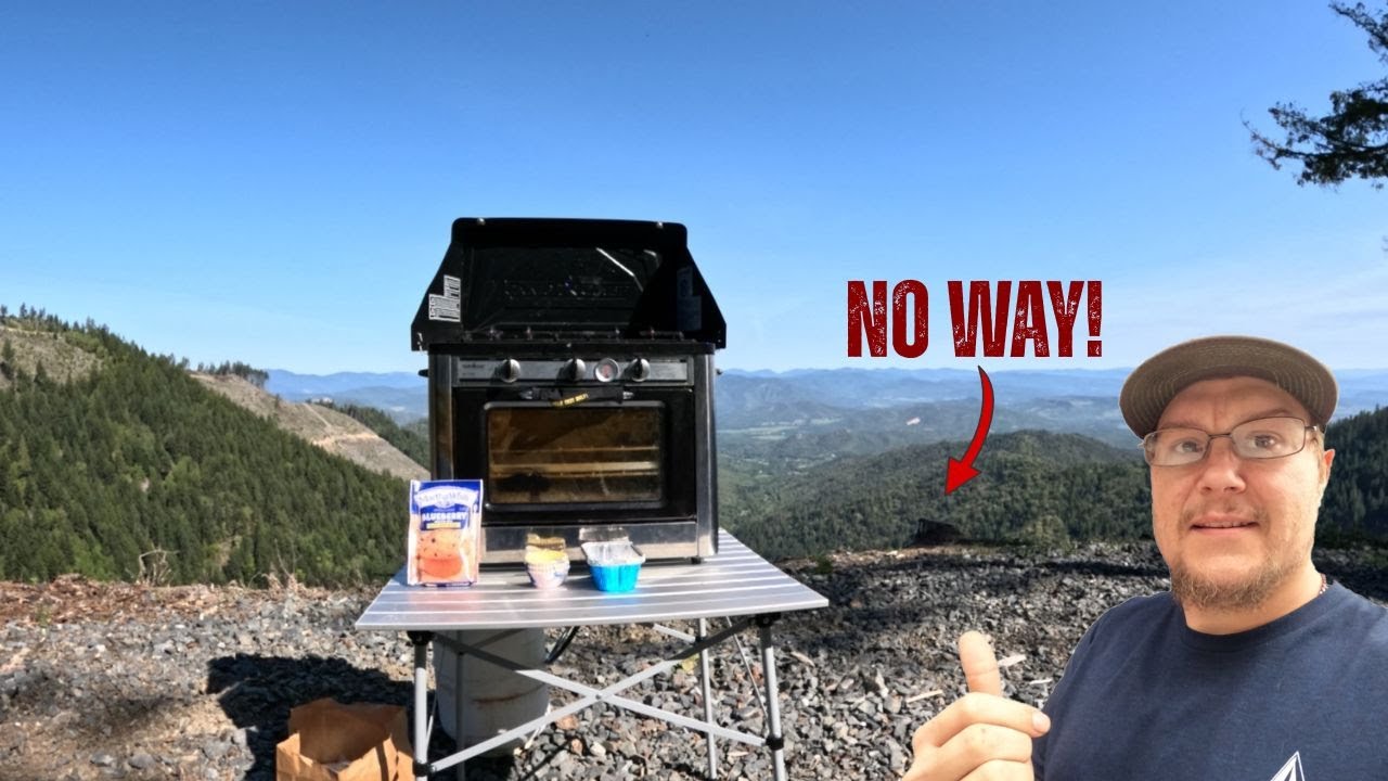 Exploring Outdoors, Trash Cleanup | Blueberry Muffins with the Camp Chef Oven | Beautiful View!