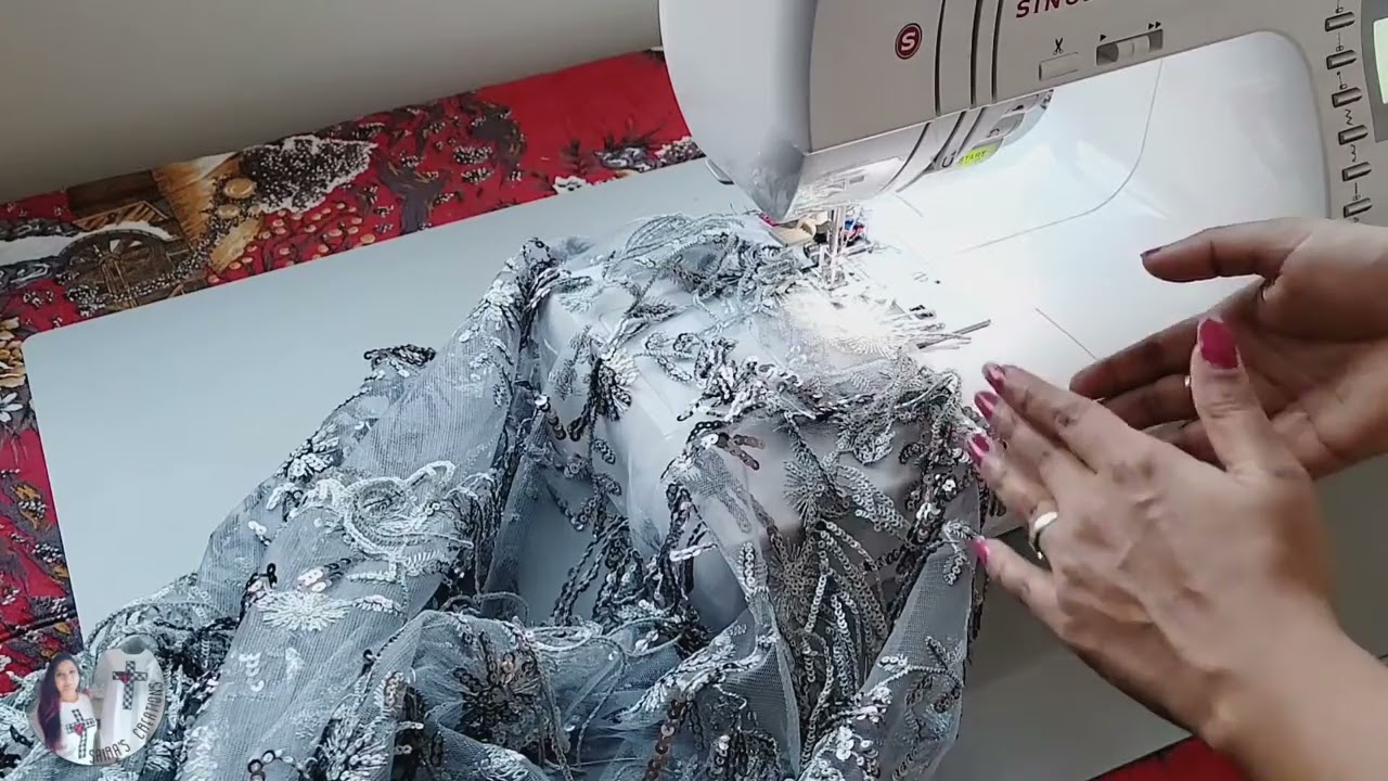 How To Hem A Sequins Fabric Dress Like Pro #Sewing
